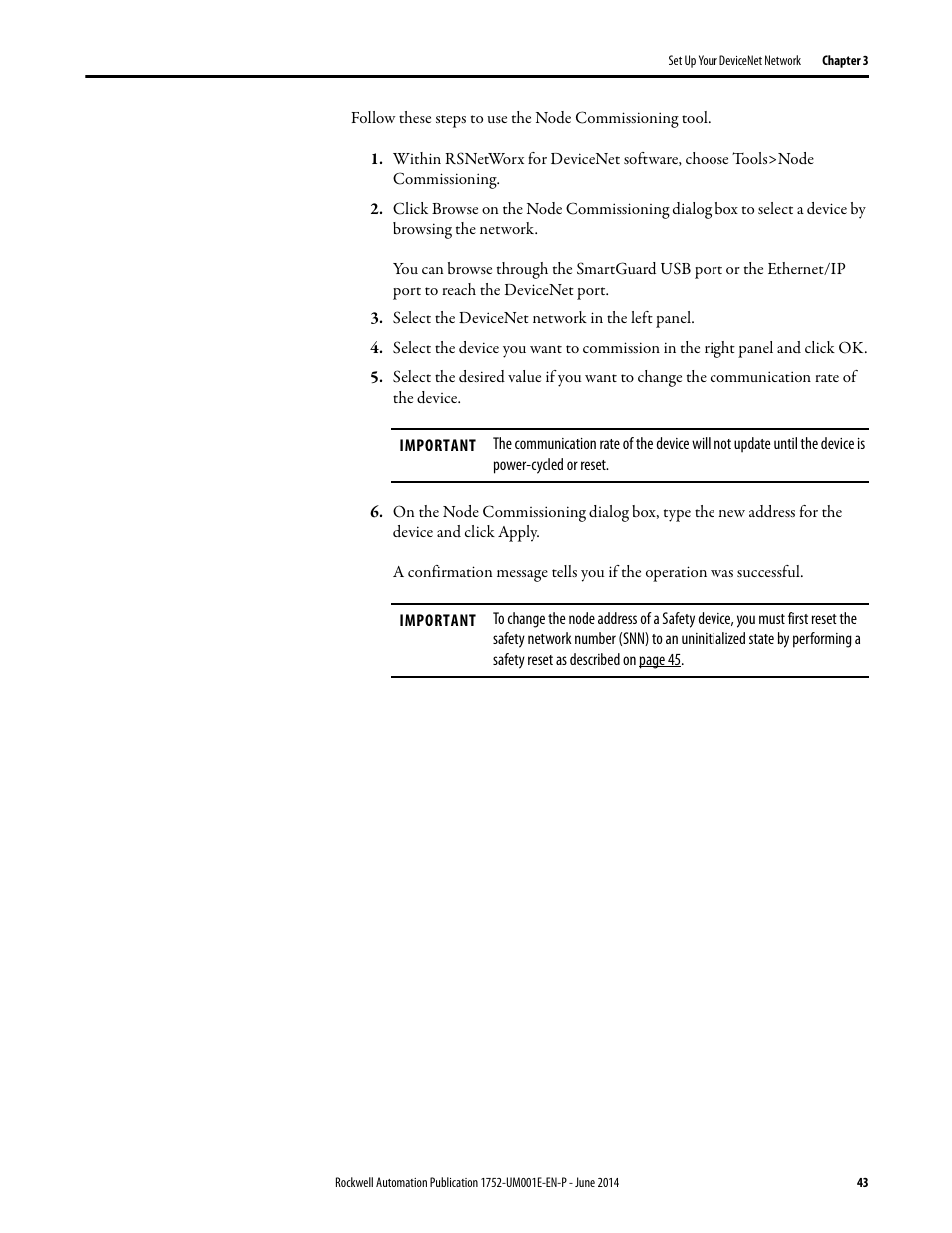 Rockwell Automation 1752-L24BBBE SmartGuard 600 Controllers User Manual User Manual | Page 43 / 290