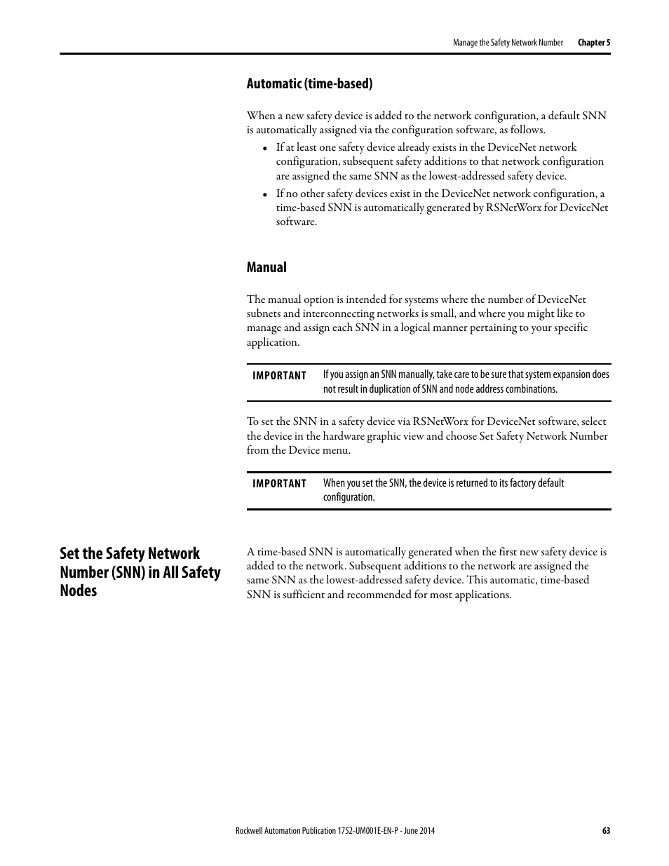 Automatic (time-based), Manual, Automatic (time-based) manual | Rockwell Automation 1752-L24BBBE SmartGuard 600 Controllers User Manual User Manual | Page 63 / 290