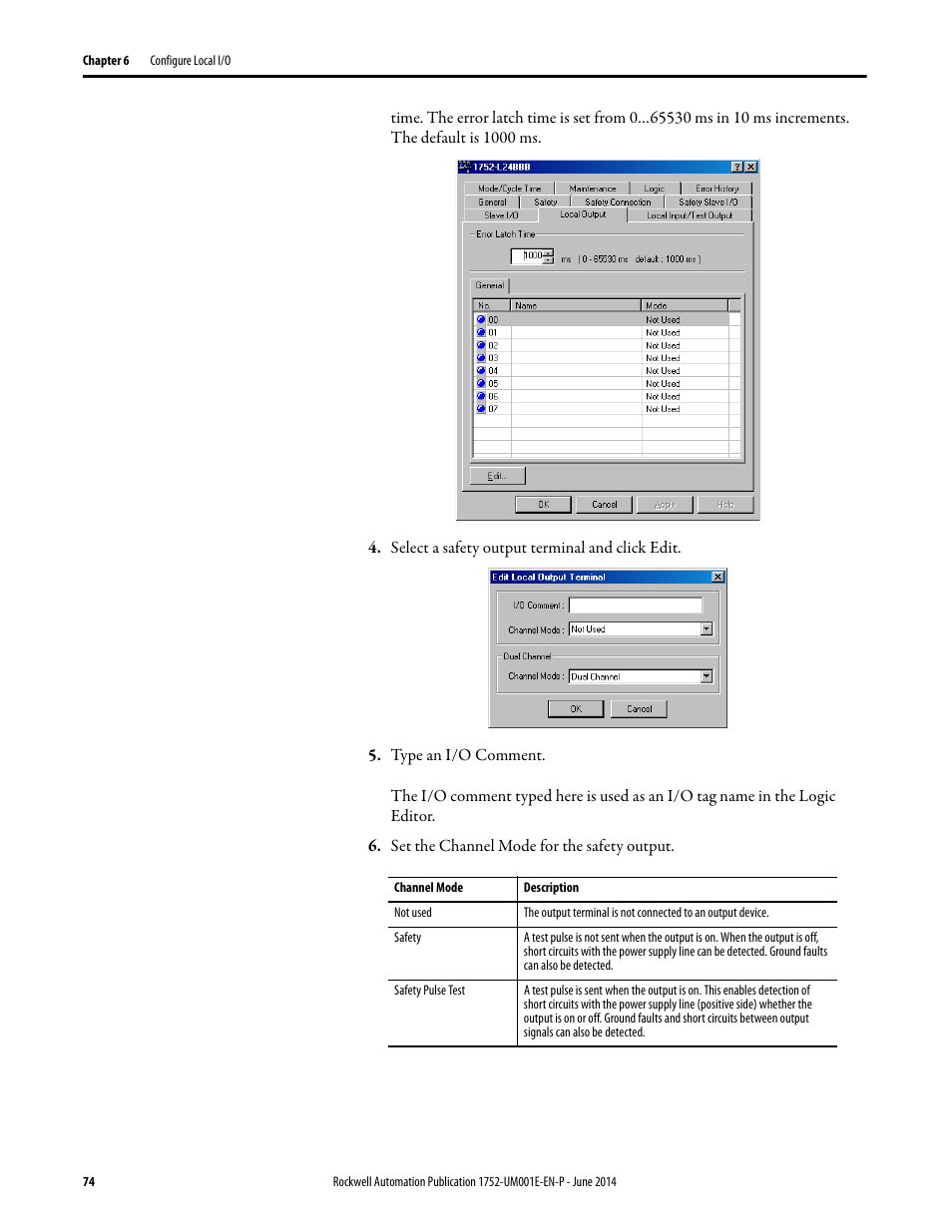 Rockwell Automation 1752-L24BBBE SmartGuard 600 Controllers User Manual User Manual | Page 74 / 290