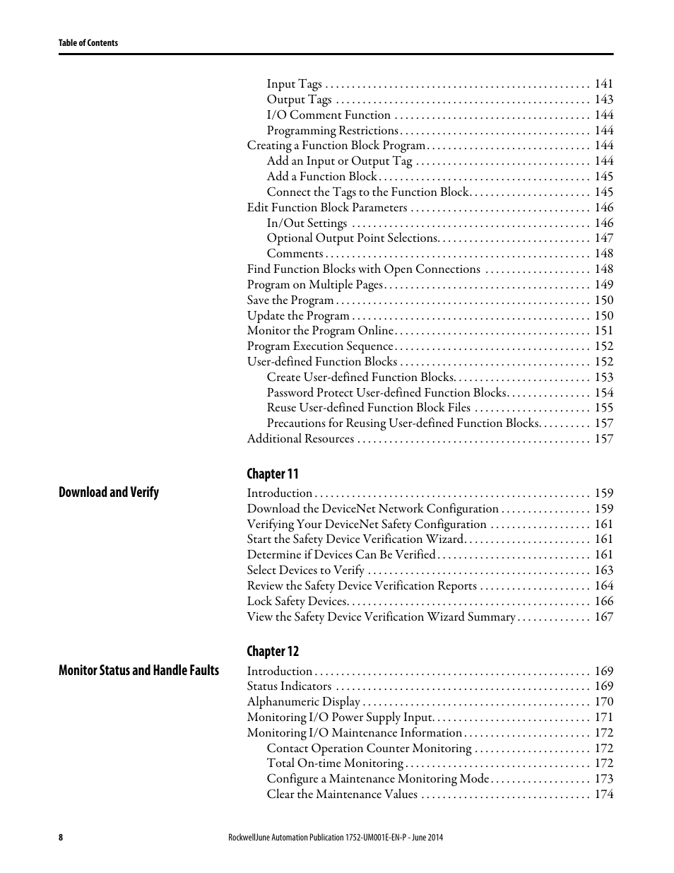 Rockwell Automation 1752-L24BBBE SmartGuard 600 Controllers User Manual User Manual | Page 8 / 290