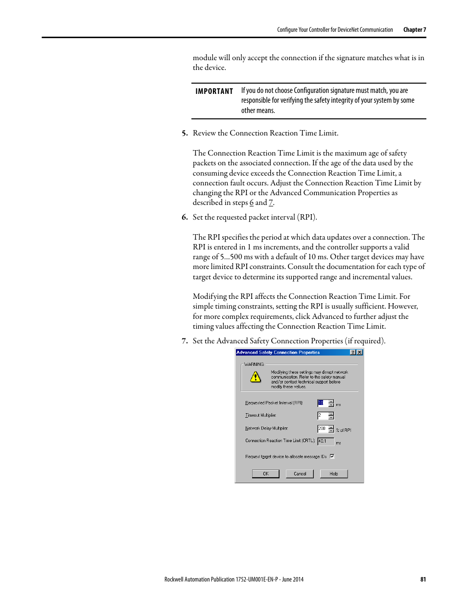 Rockwell Automation 1752-L24BBBE SmartGuard 600 Controllers User Manual User Manual | Page 81 / 290