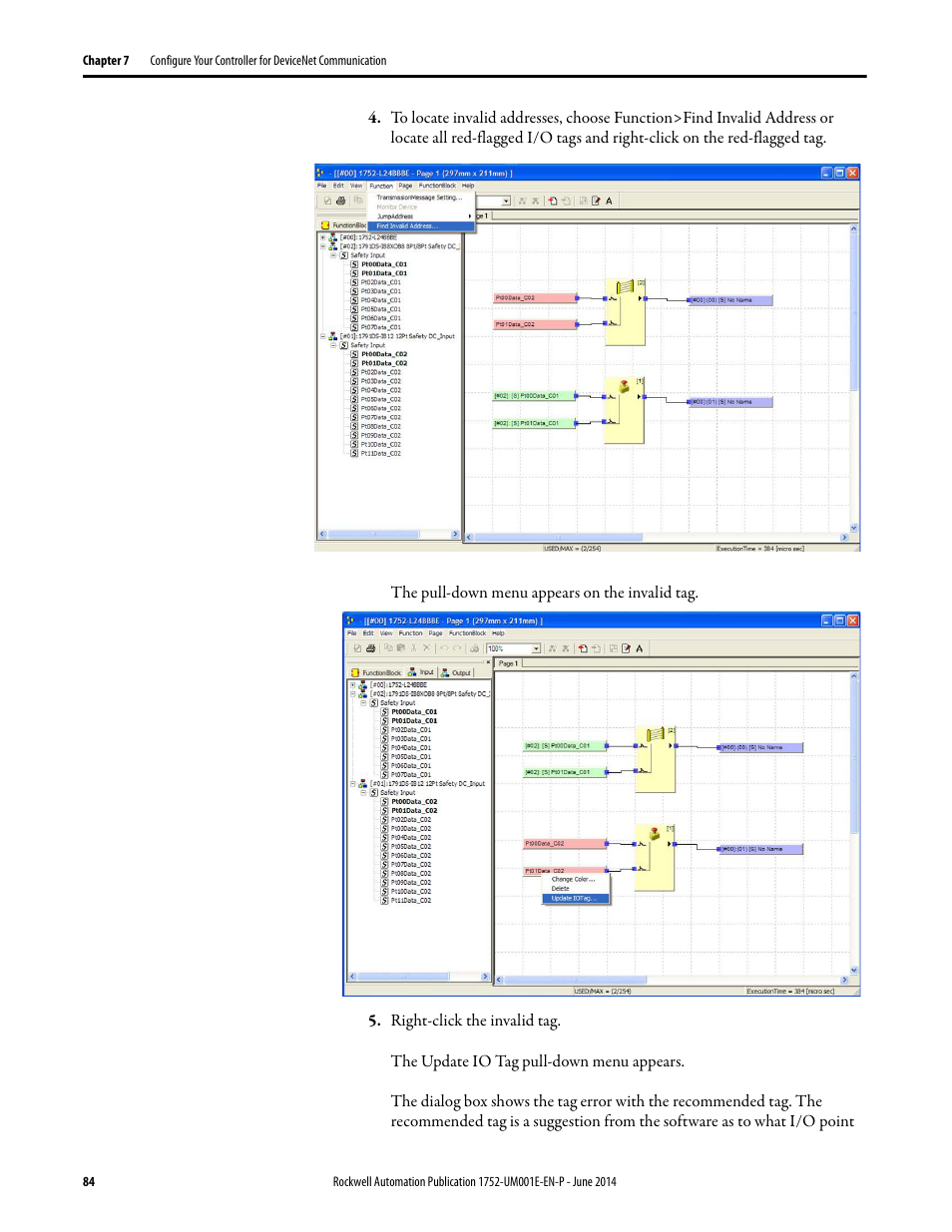 Rockwell Automation 1752-L24BBBE SmartGuard 600 Controllers User Manual User Manual | Page 84 / 290