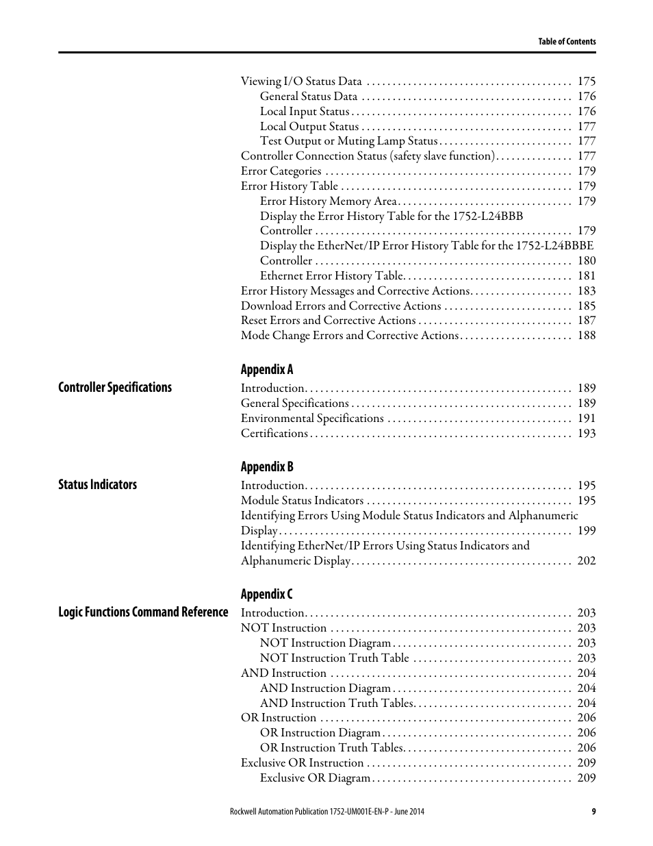 Rockwell Automation 1752-L24BBBE SmartGuard 600 Controllers User Manual User Manual | Page 9 / 290
