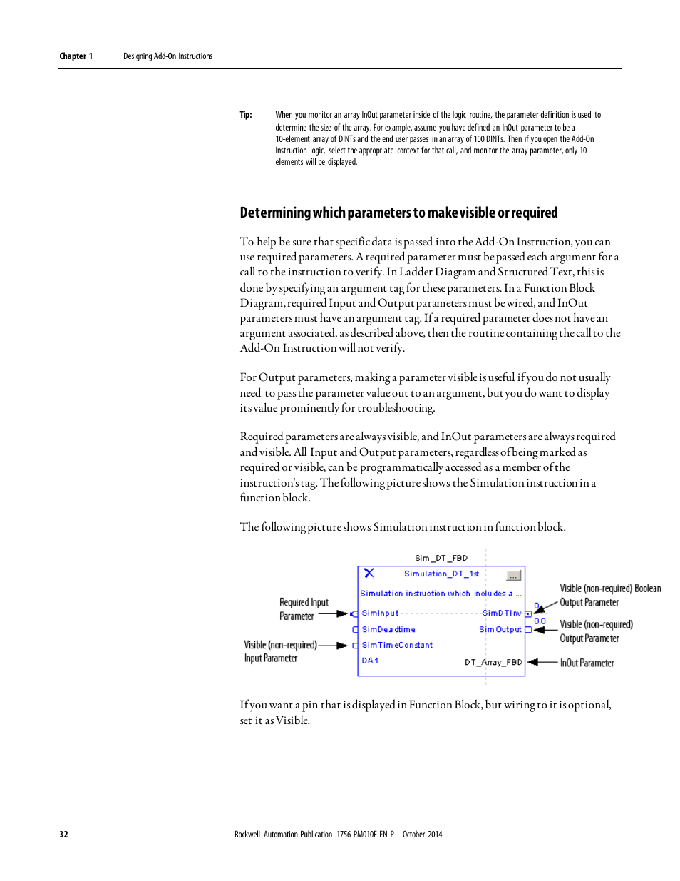 Rockwell Automation Logix5000 Controllers Add-on Instructions Programming Manual User Manual | Page 32 / 104