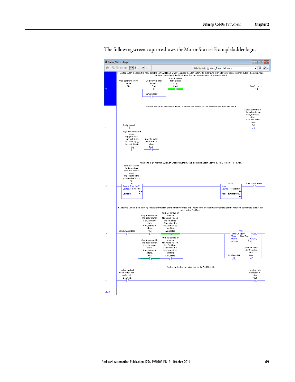 Rockwell Automation Logix5000 Controllers Add-on Instructions Programming Manual User Manual | Page 69 / 104