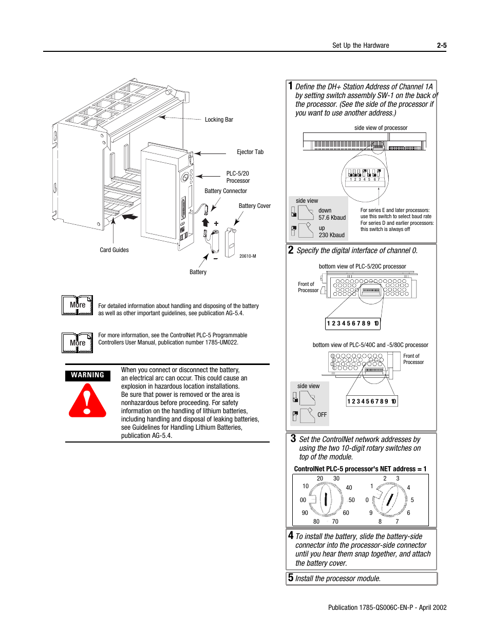 Rockwell Automation 1785-Lx0C15 ControlNet PLC-5 Programmable Controllers Quick Start User Manual | Page 19 / 36