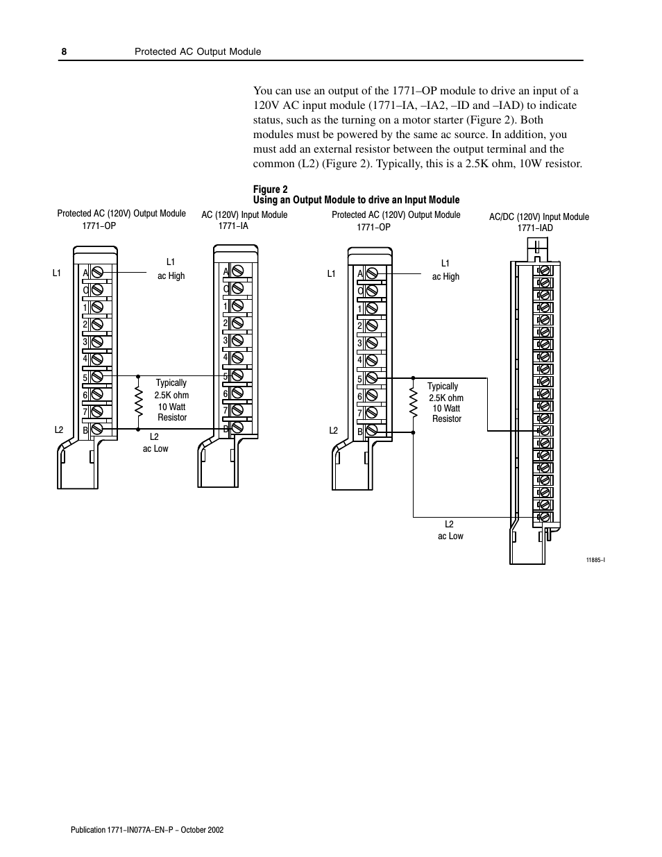 Rockwell Automation 1771-OP Protected AC (120V) Output Module Installation Instructions User Manual | Page 8 / 12