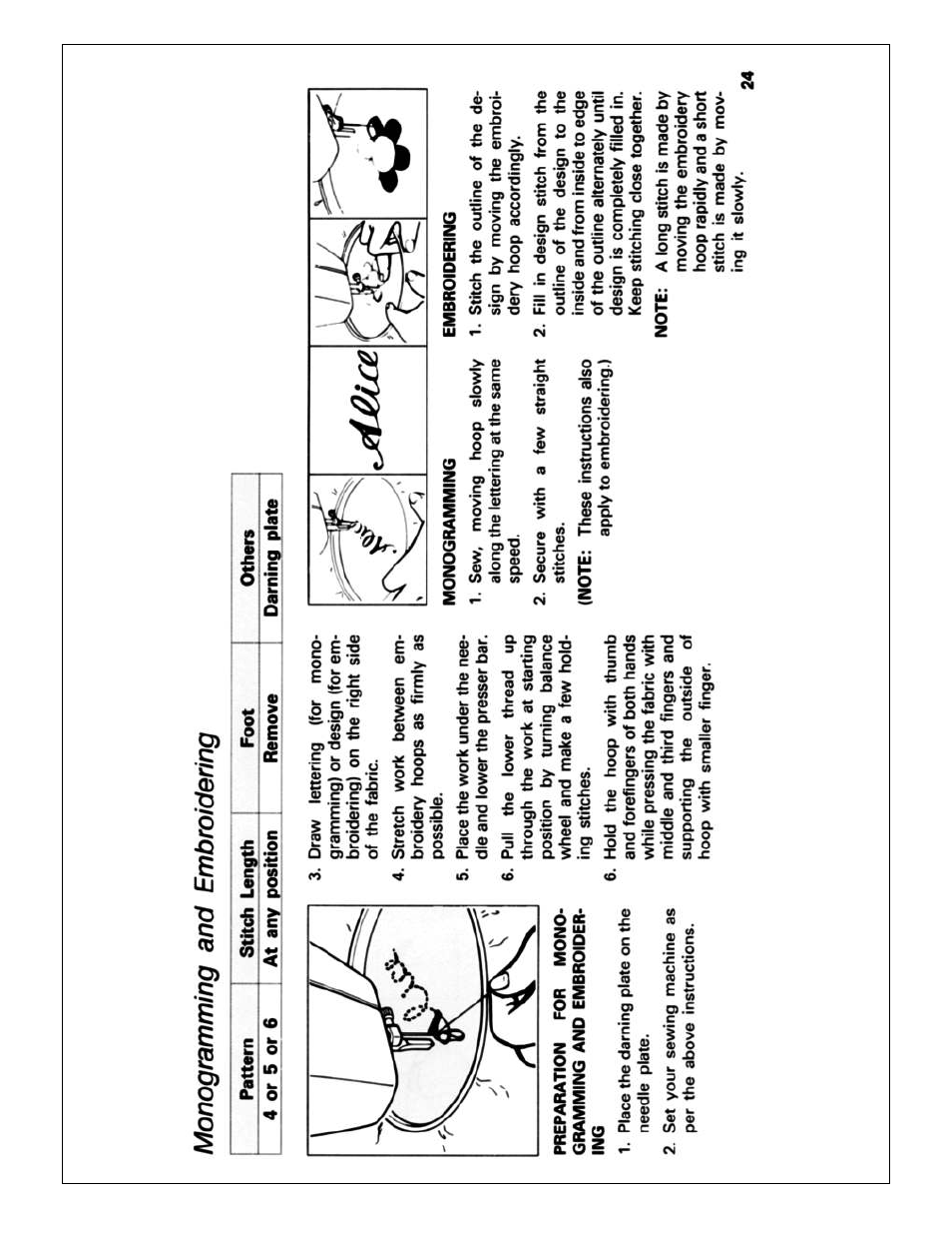 Monogramming and embroidering | Brother X L 2010 User Manual | Page 27 / 35