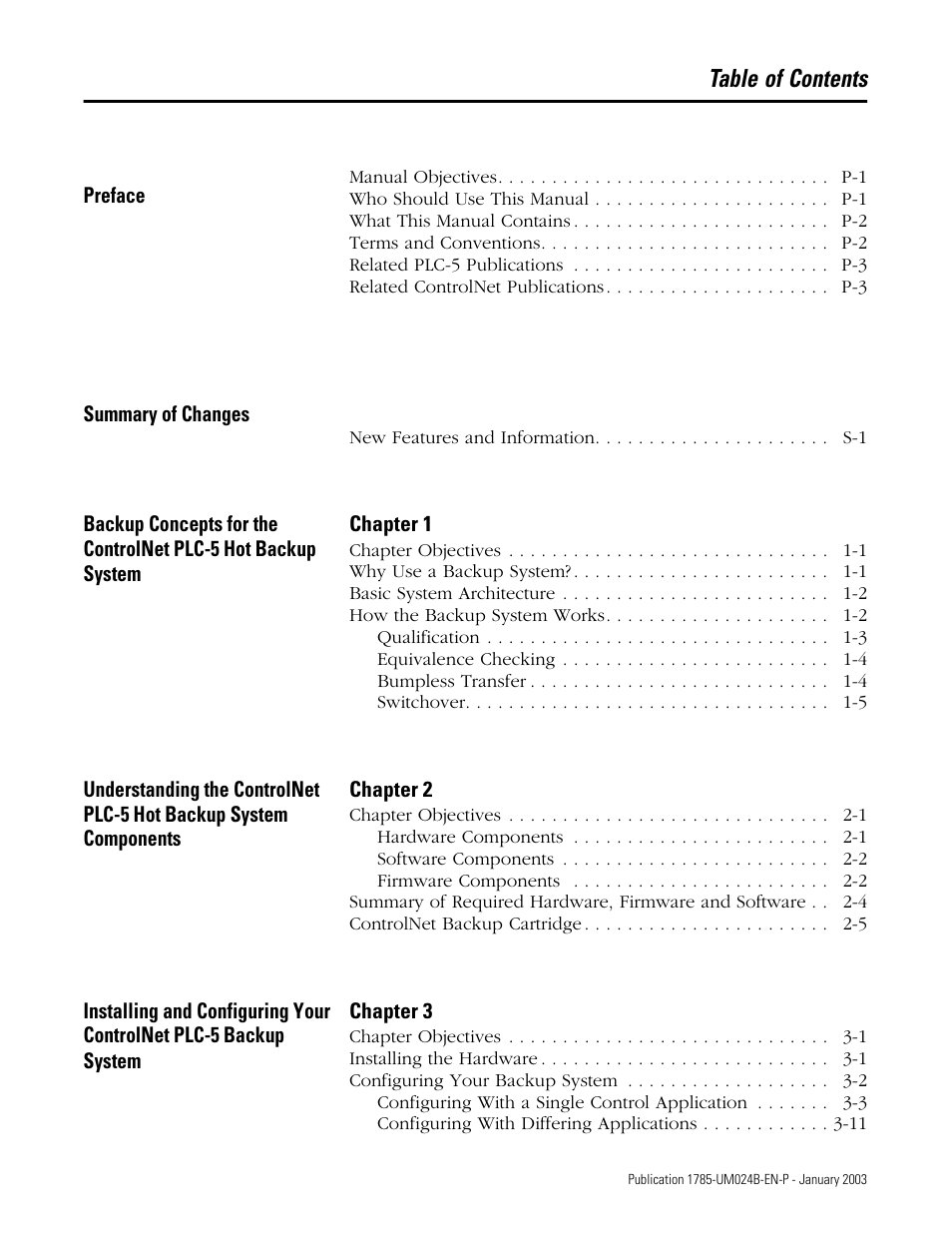 Rockwell Automation 1785-CHBM ControlNet PLC-5 Hot Backup System User Manual User Manual | Page 11 / 140