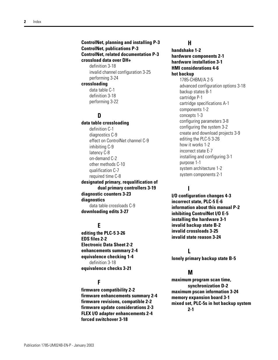 Rockwell Automation 1785-CHBM ControlNet PLC-5 Hot Backup System User Manual User Manual | Page 134 / 140