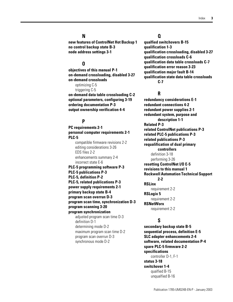 Rockwell Automation 1785-CHBM ControlNet PLC-5 Hot Backup System User Manual User Manual | Page 135 / 140