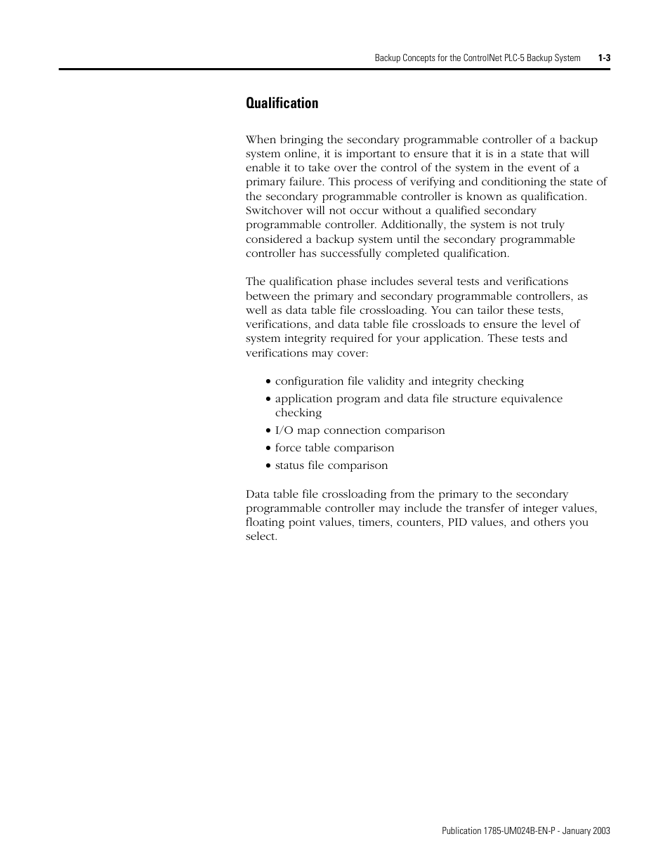 Qualification, Qualification -3 | Rockwell Automation 1785-CHBM ControlNet PLC-5 Hot Backup System User Manual User Manual | Page 17 / 140