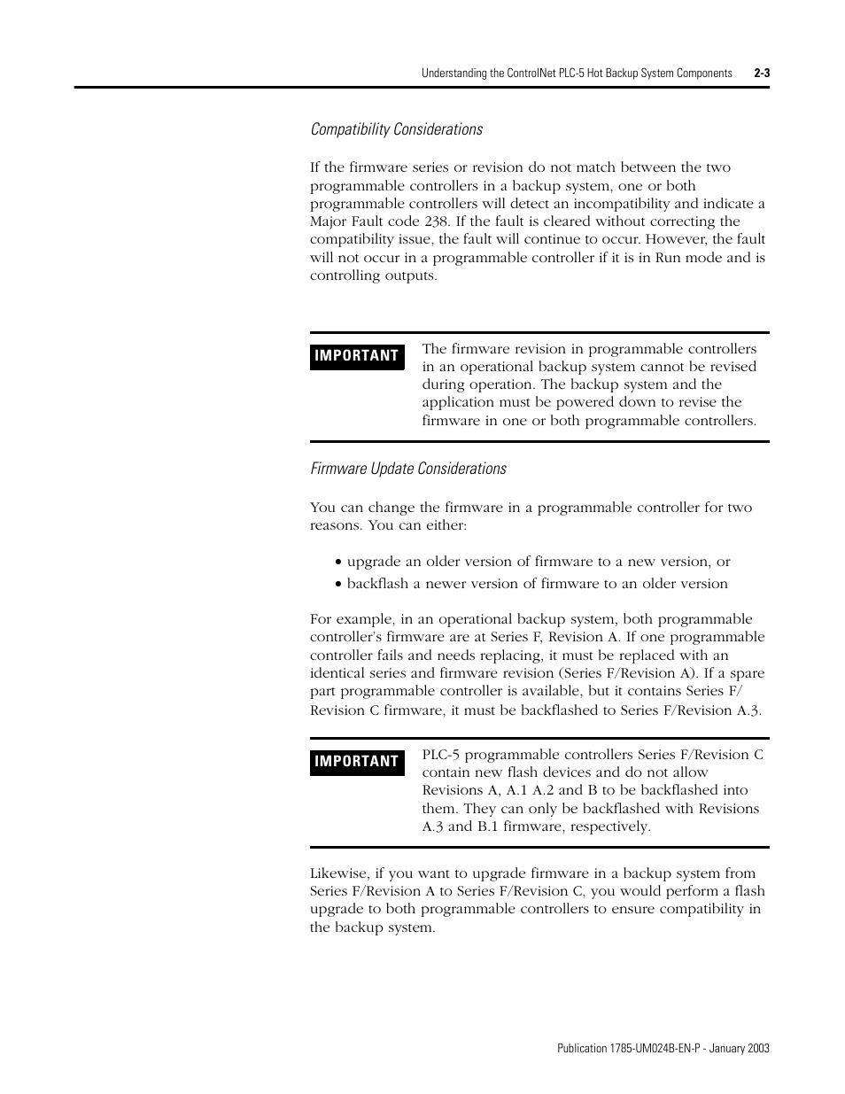 Rockwell Automation 1785-CHBM ControlNet PLC-5 Hot Backup System User Manual User Manual | Page 23 / 140