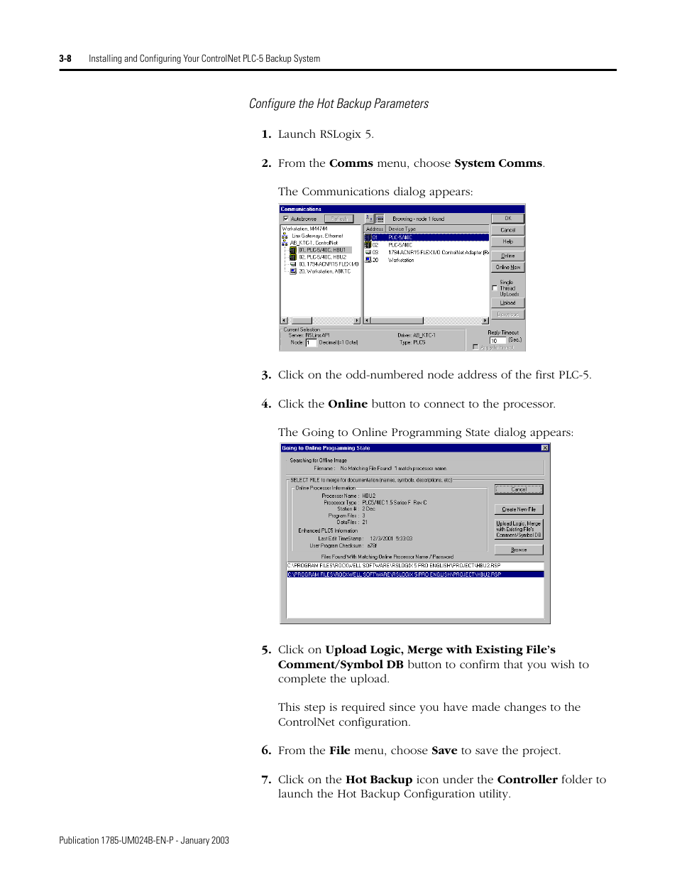 Rockwell Automation 1785-CHBM ControlNet PLC-5 Hot Backup System User Manual User Manual | Page 34 / 140