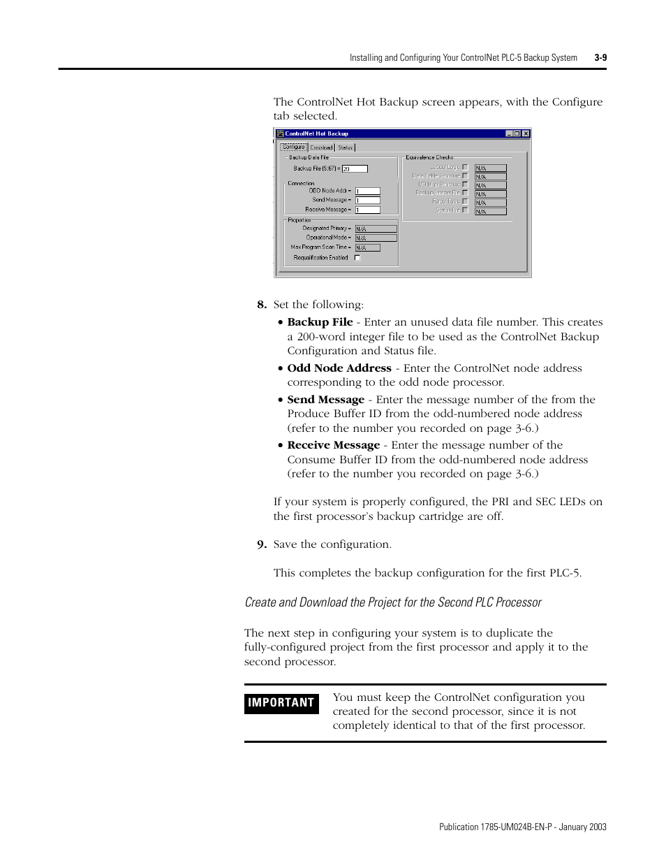 Rockwell Automation 1785-CHBM ControlNet PLC-5 Hot Backup System User Manual User Manual | Page 35 / 140