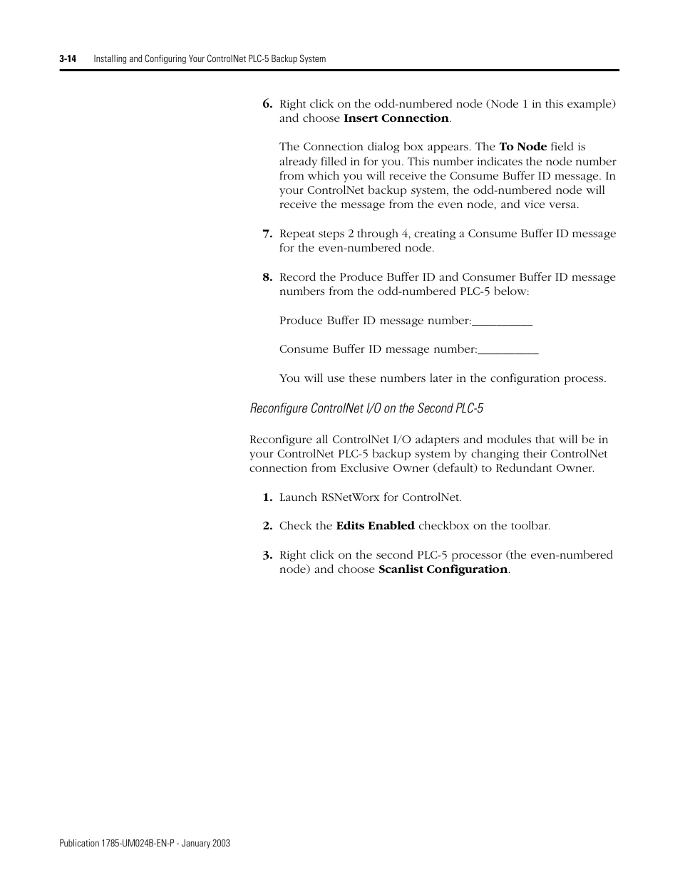 Rockwell Automation 1785-CHBM ControlNet PLC-5 Hot Backup System User Manual User Manual | Page 40 / 140