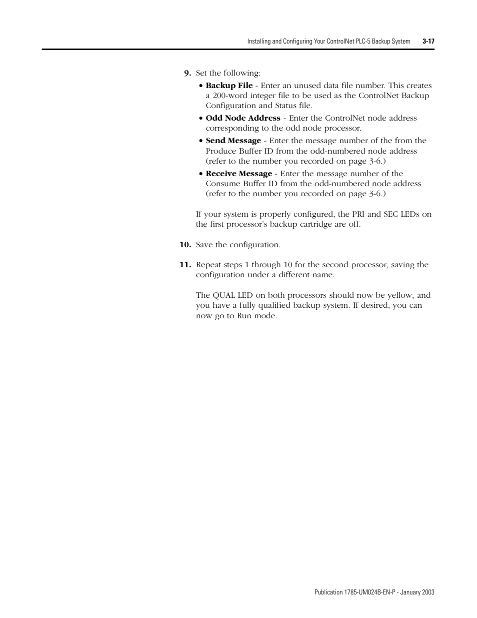 Rockwell Automation 1785-CHBM ControlNet PLC-5 Hot Backup System User Manual User Manual | Page 43 / 140