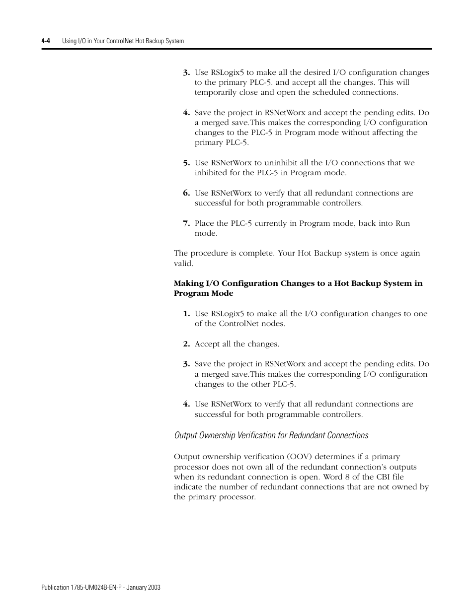 Rockwell Automation 1785-CHBM ControlNet PLC-5 Hot Backup System User Manual User Manual | Page 58 / 140