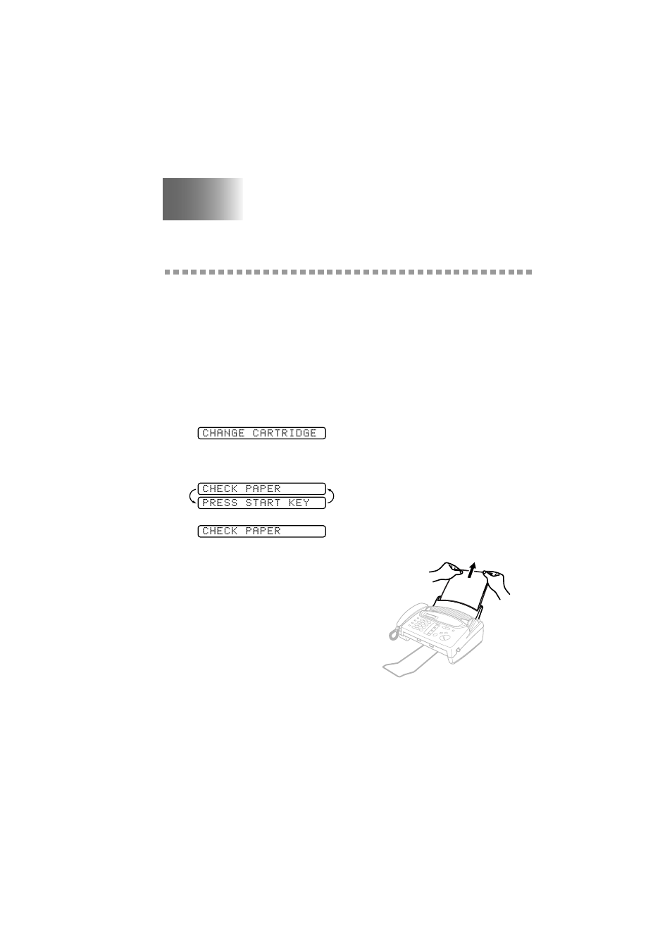 Troubleshooting and routine maintenance, Troubleshooting, Error messages | Troubleshooting and routine maintenance -1, Troubleshooting -1, Error messages -1 | Brother IntelliFAX 560 User Manual | Page 67 / 83