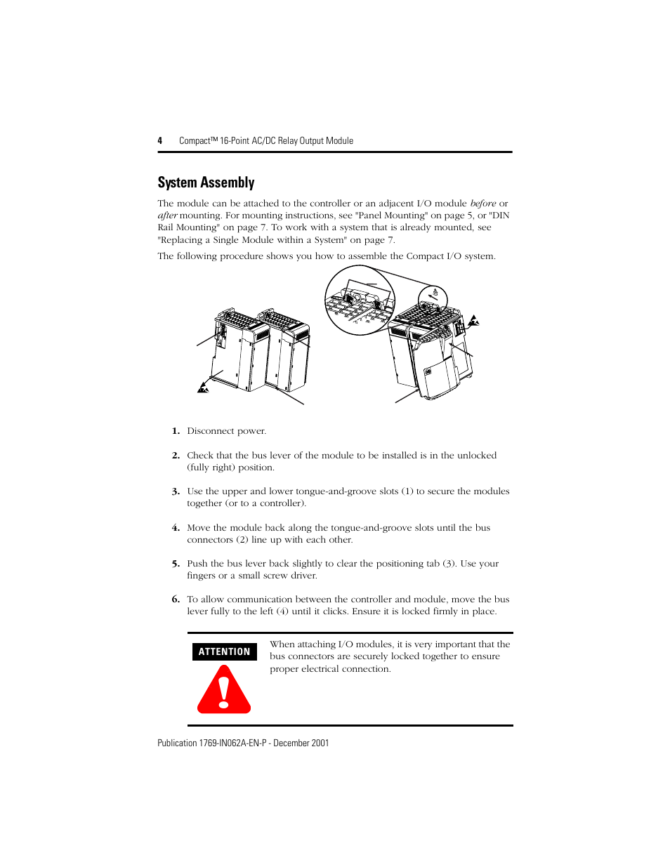 System assembly | Rockwell Automation 1769-OW16 Compact 16-Point AC/DC Relay Output Module User Manual | Page 4 / 20
