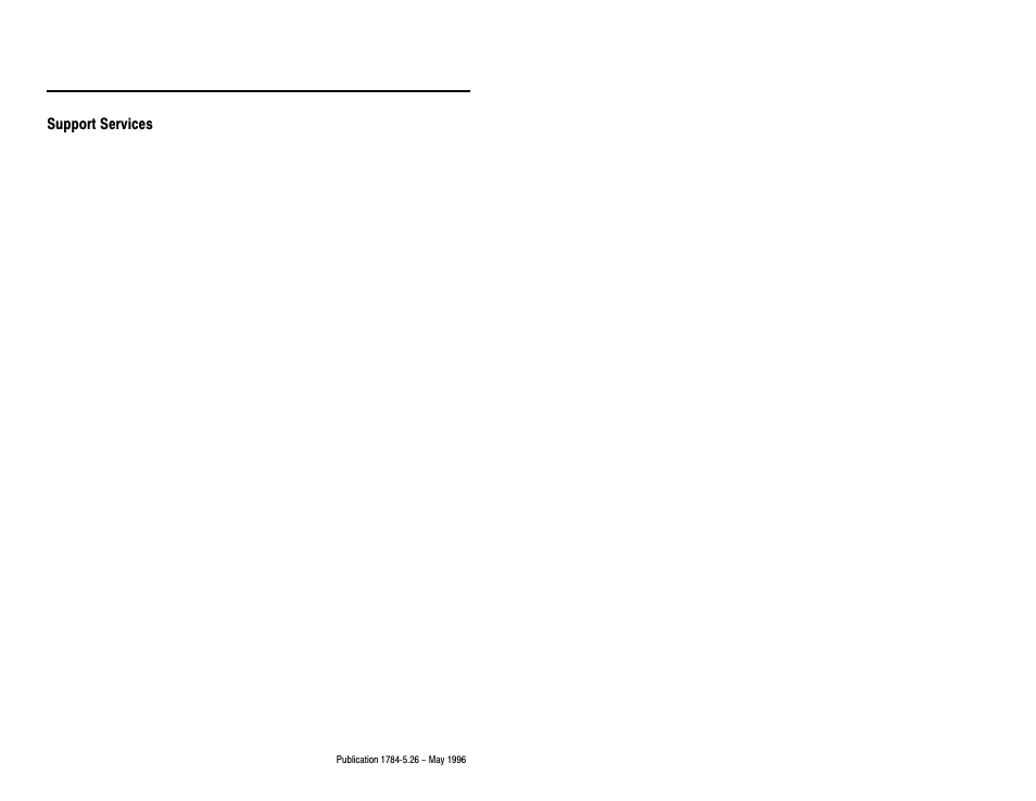 Support services | Rockwell Automation 1784-CP13 CP13 Cable Installation Instructions User Manual | Page 3 / 4