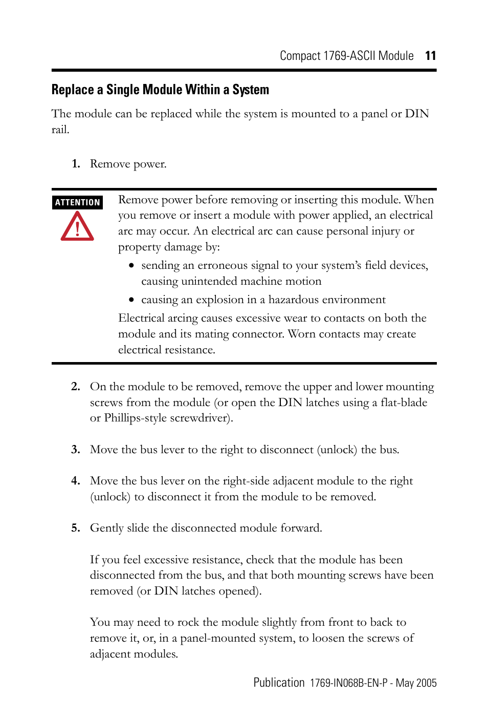 Rockwell Automation 1769-ASCII Compact Module User Manual | Page 11 / 40