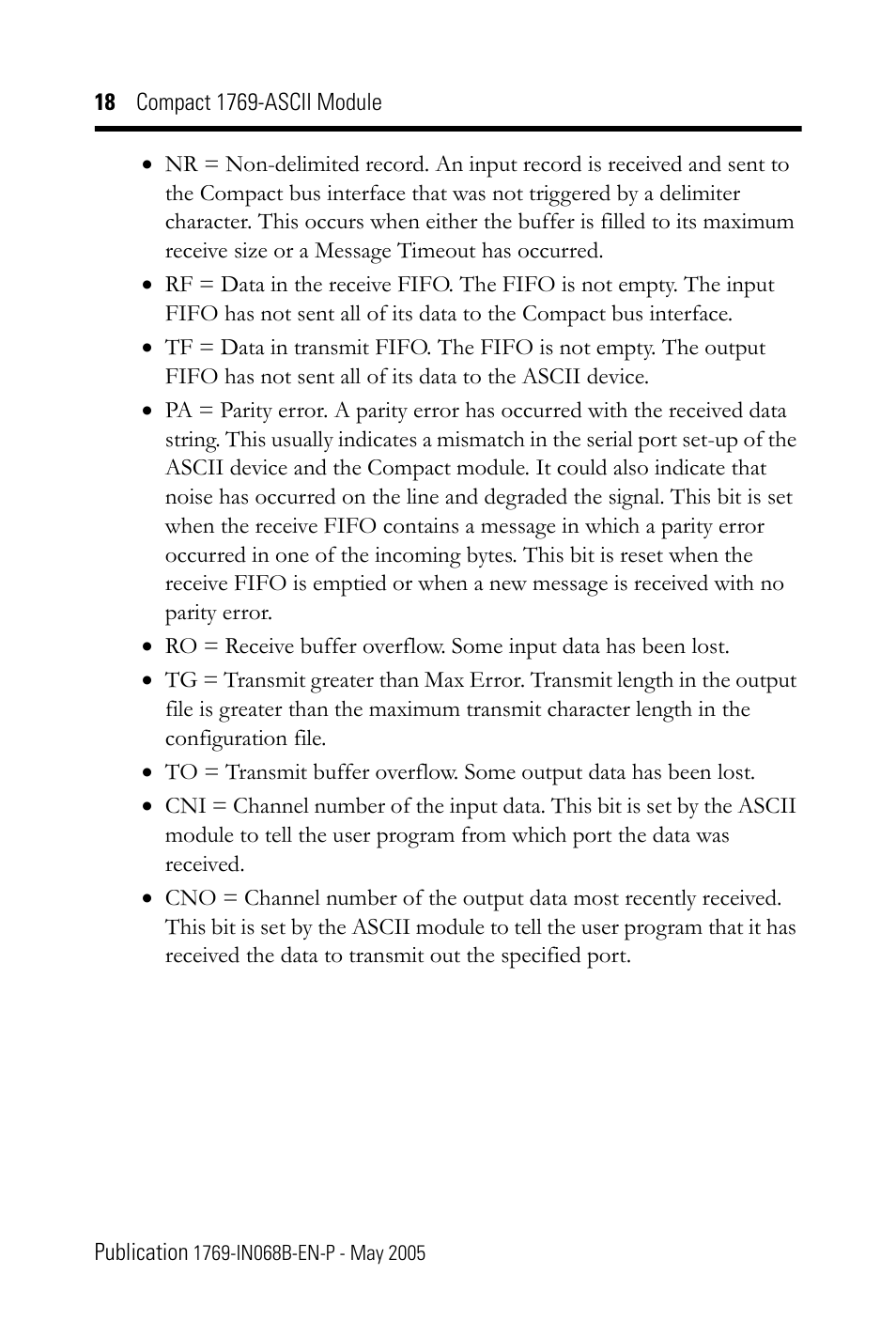 Rockwell Automation 1769-ASCII Compact Module User Manual | Page 18 / 40