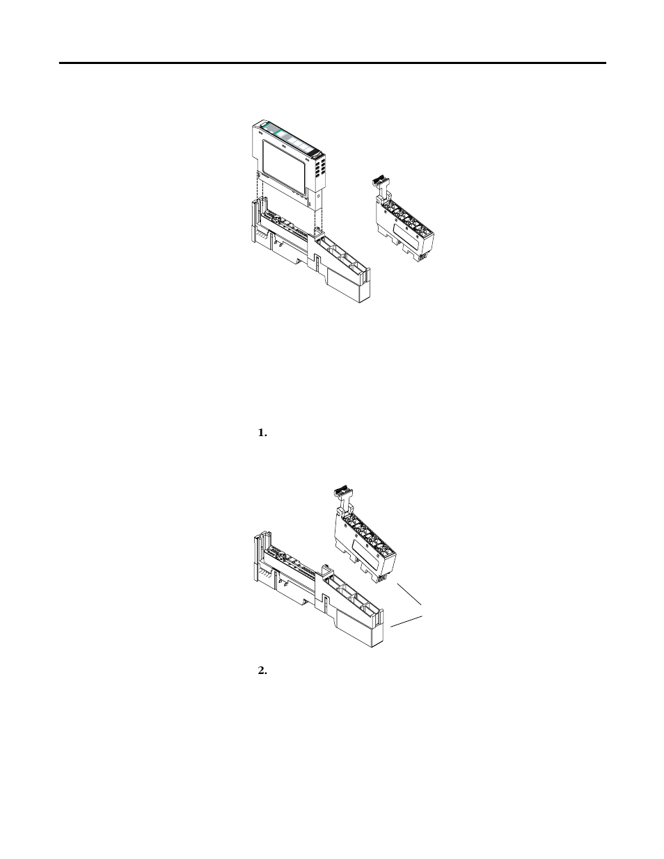 Install the removable terminal block, The module locks into place | Rockwell Automation 1734-IK Encoder/Counter Modules User Manual User Manual | Page 26 / 68