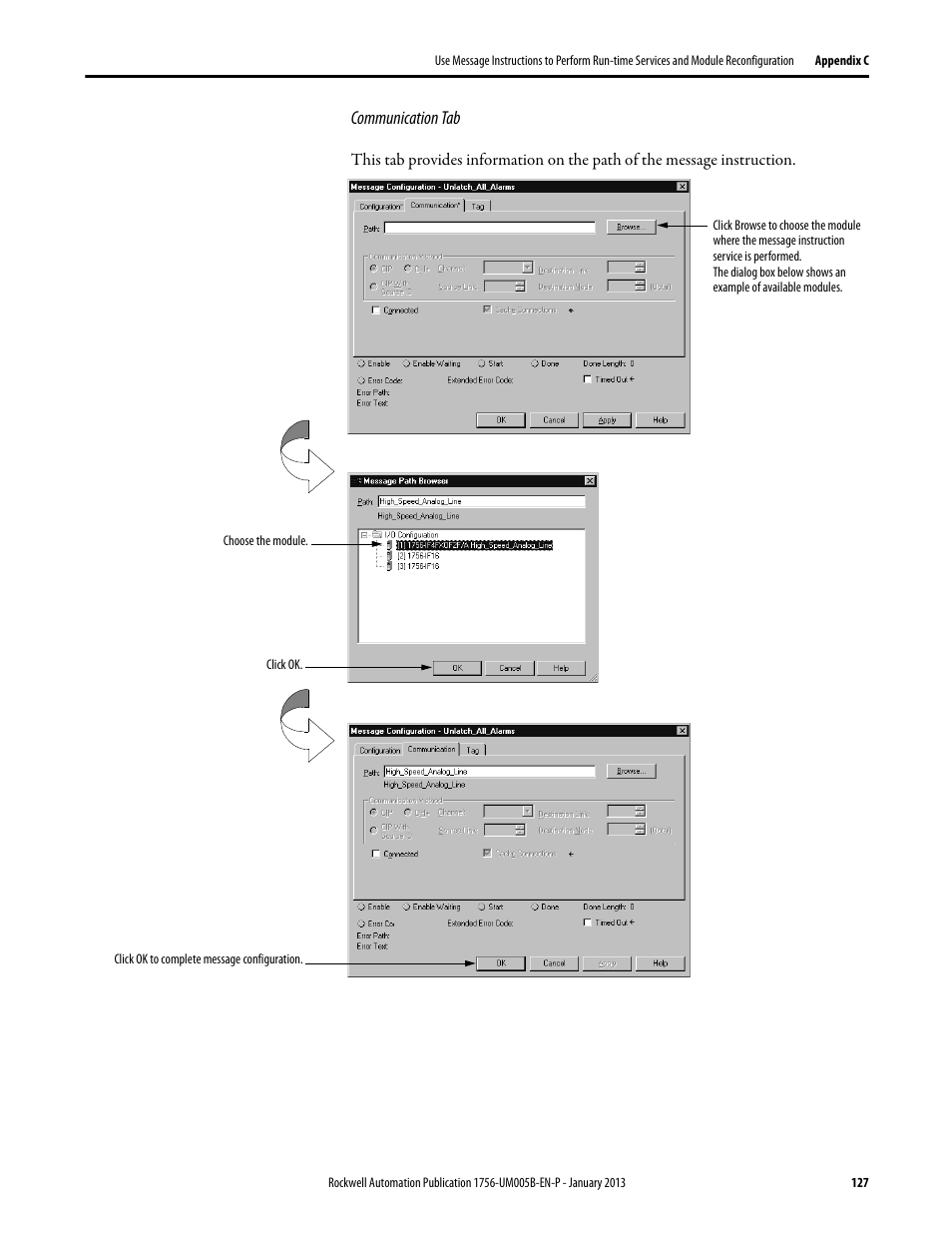 Rockwell Automation 1756-IF4FXOF2F ControlLogix High-speed Analog I/O Module User Manual | Page 127 / 152