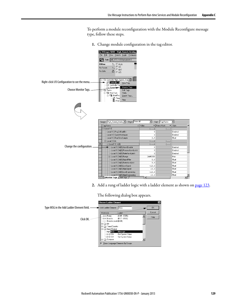 Rockwell Automation 1756-IF4FXOF2F ControlLogix High-speed Analog I/O Module User Manual | Page 129 / 152