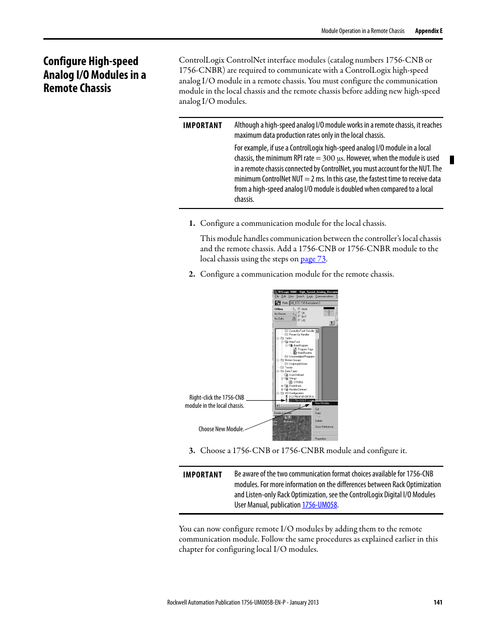 Rockwell Automation 1756-IF4FXOF2F ControlLogix High-speed Analog I/O Module User Manual | Page 141 / 152