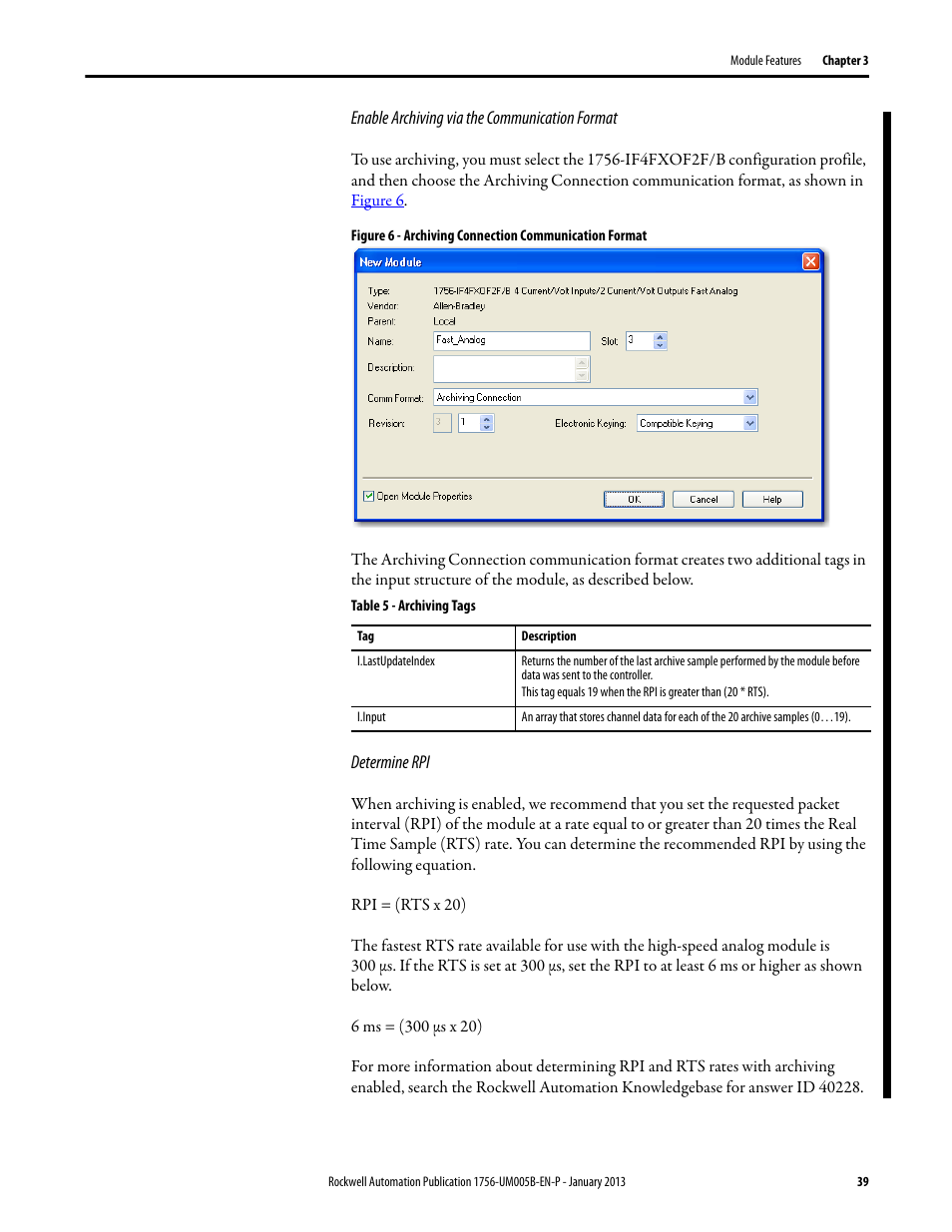 Rockwell Automation 1756-IF4FXOF2F ControlLogix High-speed Analog I/O Module User Manual | Page 39 / 152