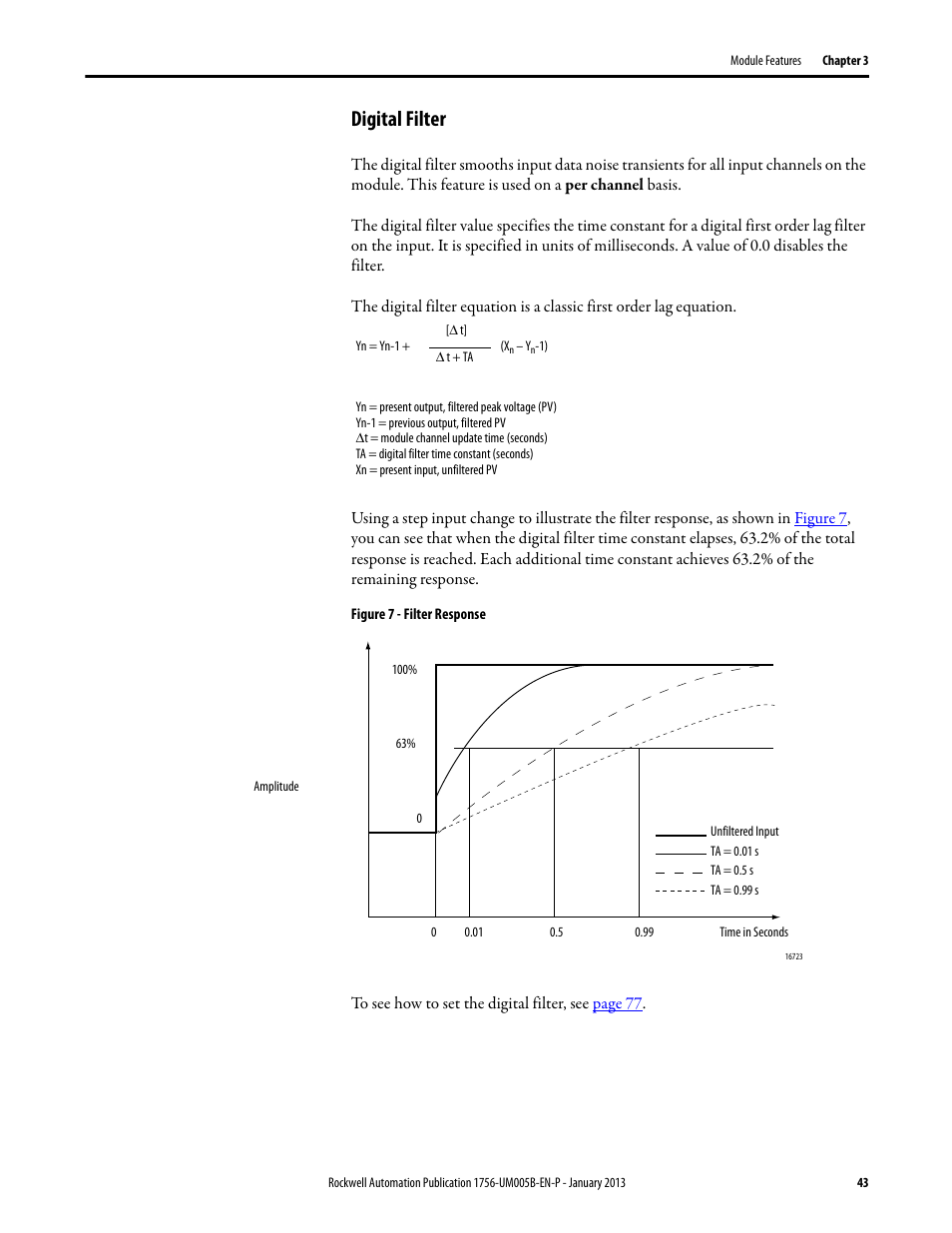 Digital filter | Rockwell Automation 1756-IF4FXOF2F ControlLogix High-speed Analog I/O Module User Manual | Page 43 / 152