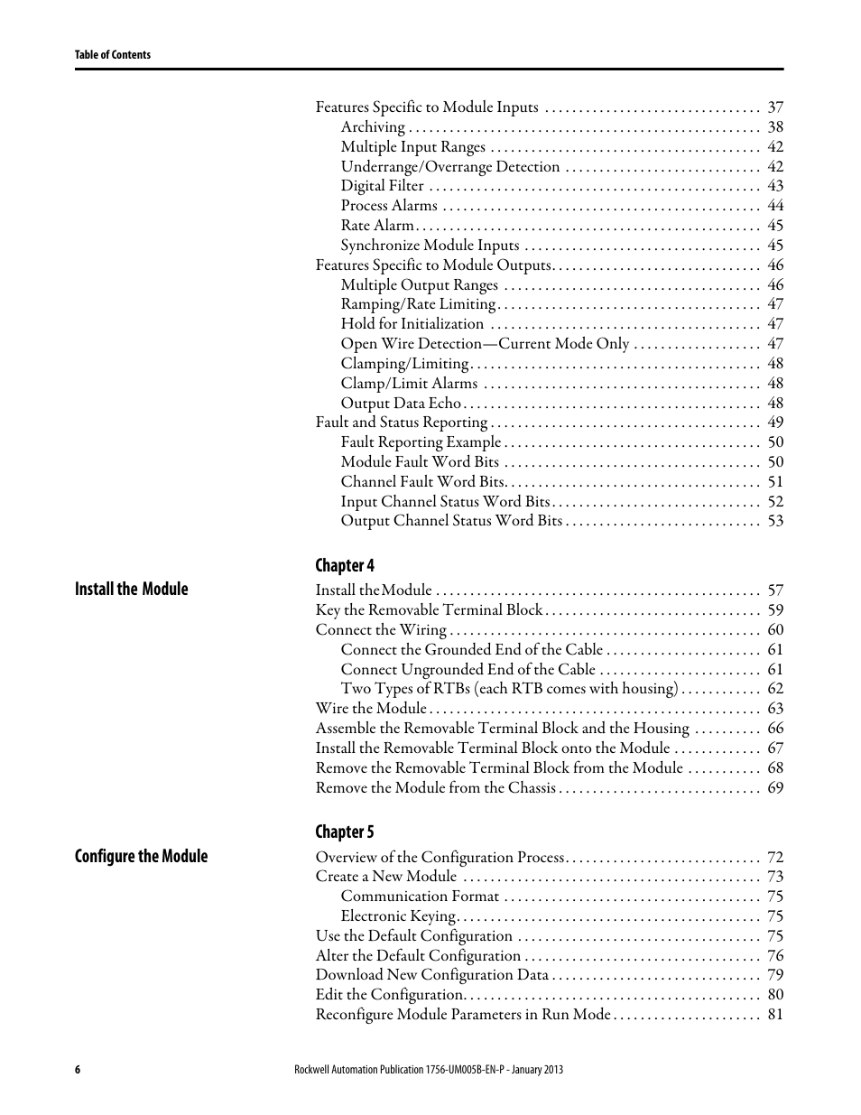 Rockwell Automation 1756-IF4FXOF2F ControlLogix High-speed Analog I/O Module User Manual | Page 6 / 152