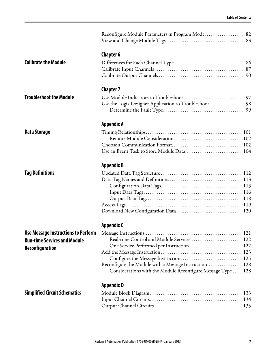 Rockwell Automation 1756-IF4FXOF2F ControlLogix High-speed Analog I/O Module User Manual | Page 7 / 152