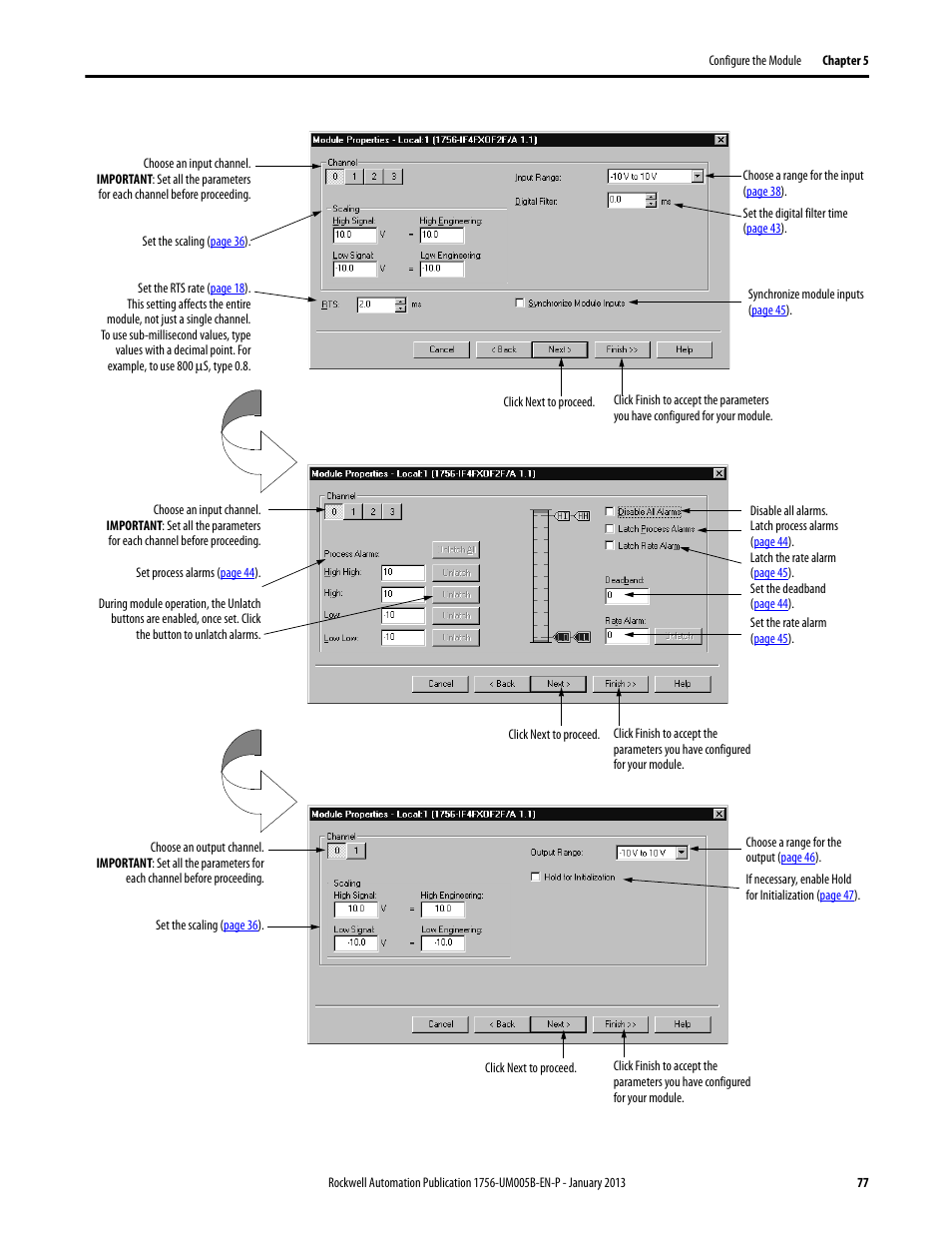Rockwell Automation 1756-IF4FXOF2F ControlLogix High-speed Analog I/O Module User Manual | Page 77 / 152