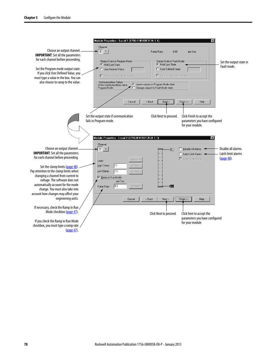 Rockwell Automation 1756-IF4FXOF2F ControlLogix High-speed Analog I/O Module User Manual | Page 78 / 152