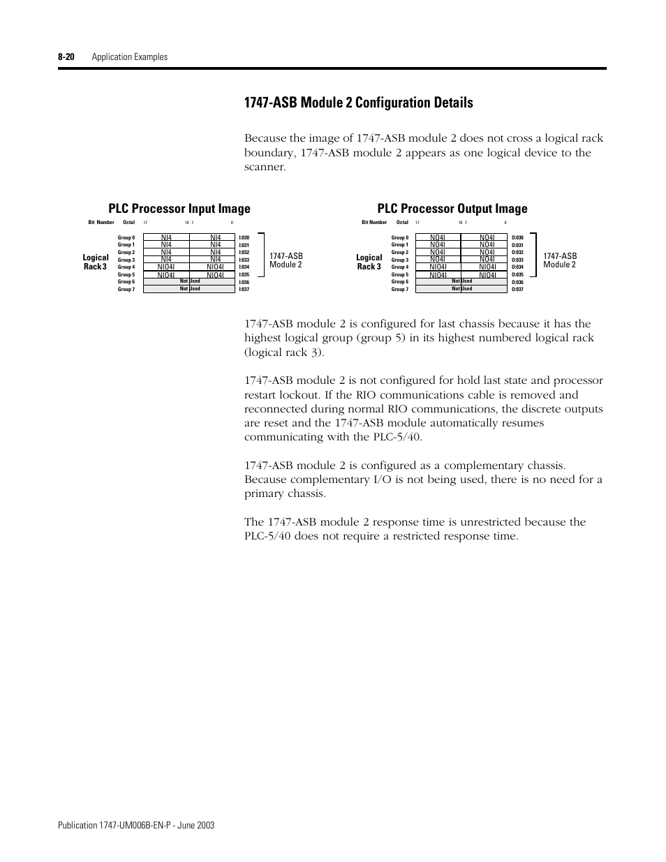 1747-asb module 2 configuration details -20 | Rockwell Automation 1747-ASB Remote I/O Adapter User Manual | Page 124 / 156