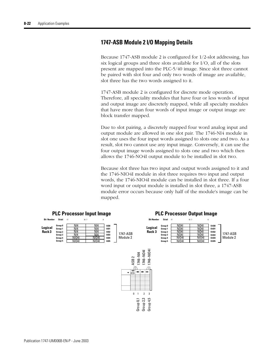 1747-asb module 2 i/o mapping details -22 | Rockwell Automation 1747-ASB Remote I/O Adapter User Manual | Page 126 / 156