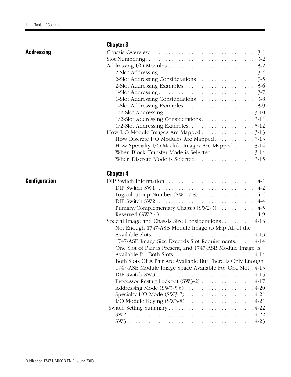 Rockwell Automation 1747-ASB Remote I/O Adapter User Manual | Page 6 / 156