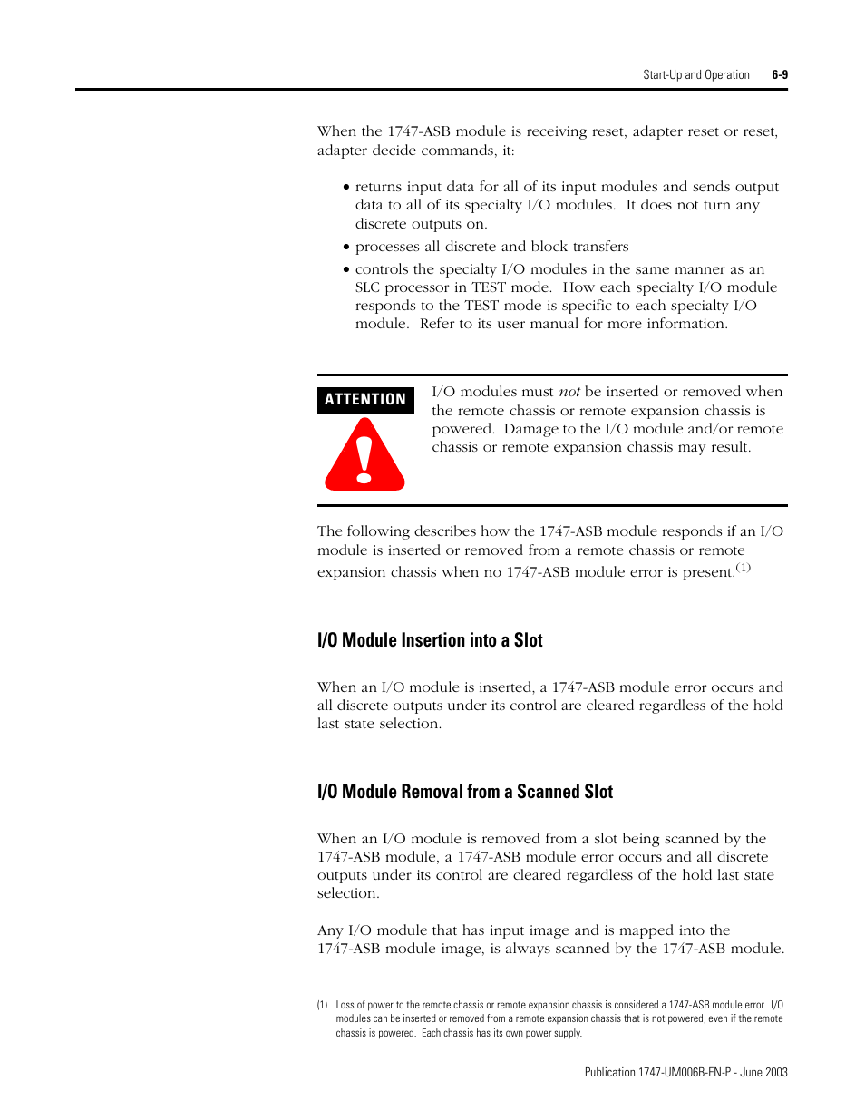 Rockwell Automation 1747-ASB Remote I/O Adapter User Manual | Page 95 / 156