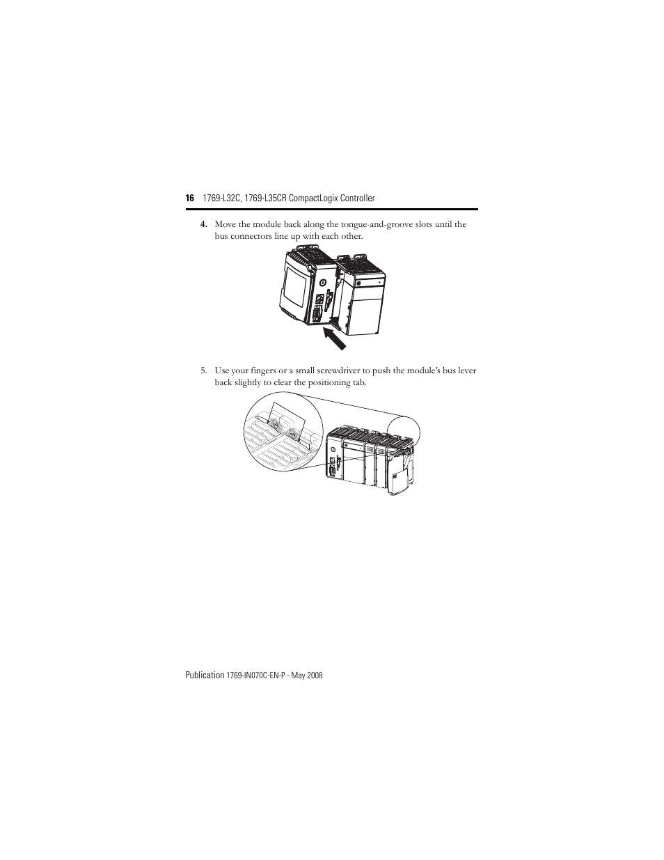 Rockwell Automation 1769-L32C_L35CR CompactLogix Controller Installation Instructions User Manual | Page 16 / 48