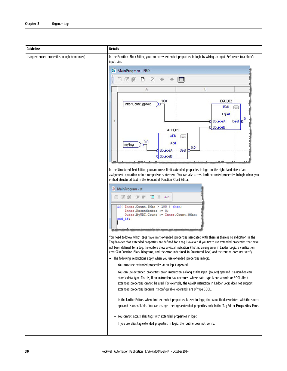 Rockwell Automation Logix5000 Controllers I/O and Tag Data Programming Manual User Manual | Page 30 / 86