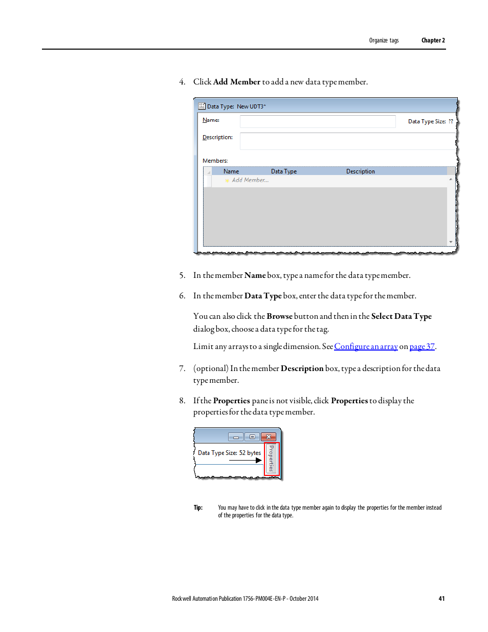 Rockwell Automation Logix5000 Controllers I/O and Tag Data Programming Manual User Manual | Page 41 / 86