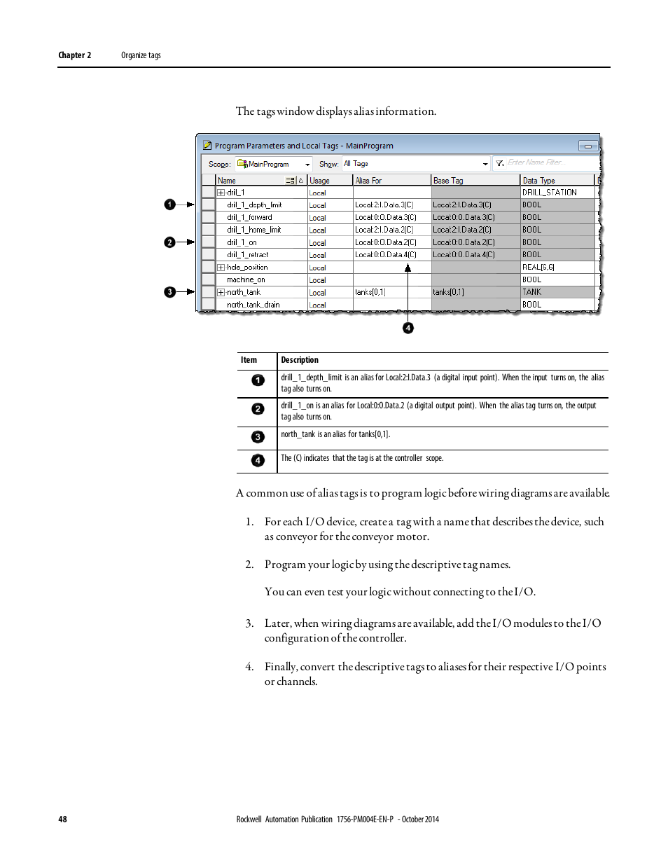 Rockwell Automation Logix5000 Controllers I/O and Tag Data Programming Manual User Manual | Page 48 / 86