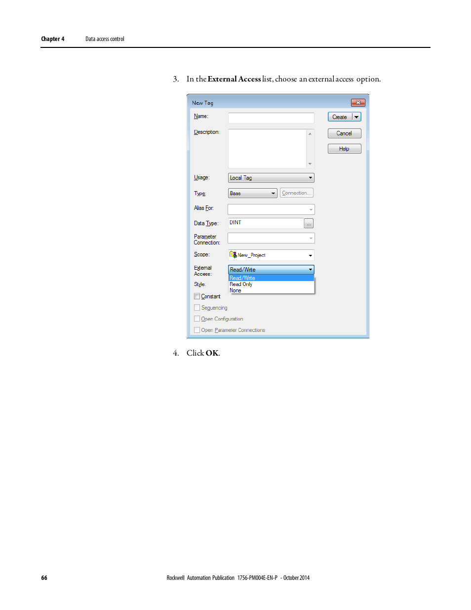 Rockwell Automation Logix5000 Controllers I/O and Tag Data Programming Manual User Manual | Page 66 / 86