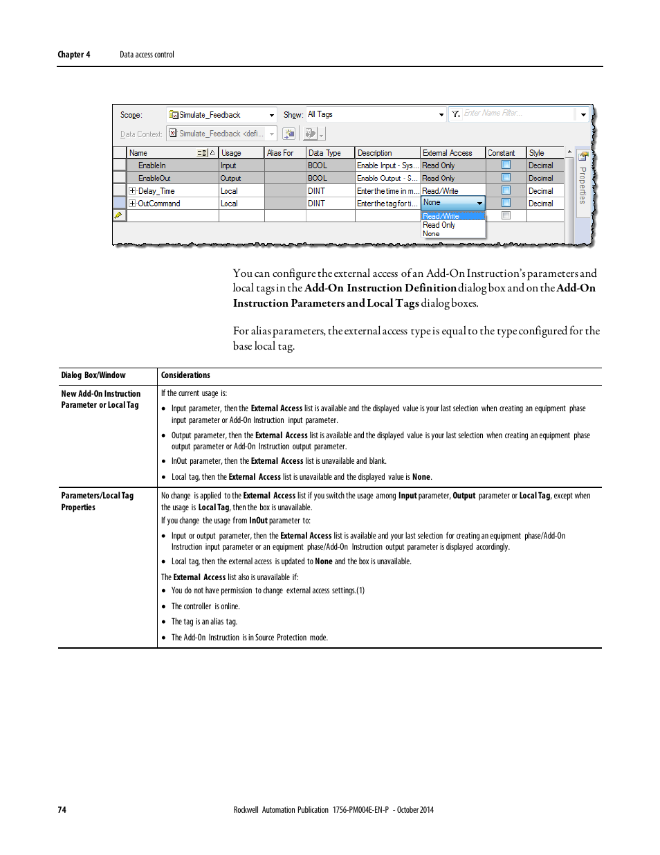 Rockwell Automation Logix5000 Controllers I/O and Tag Data Programming Manual User Manual | Page 74 / 86