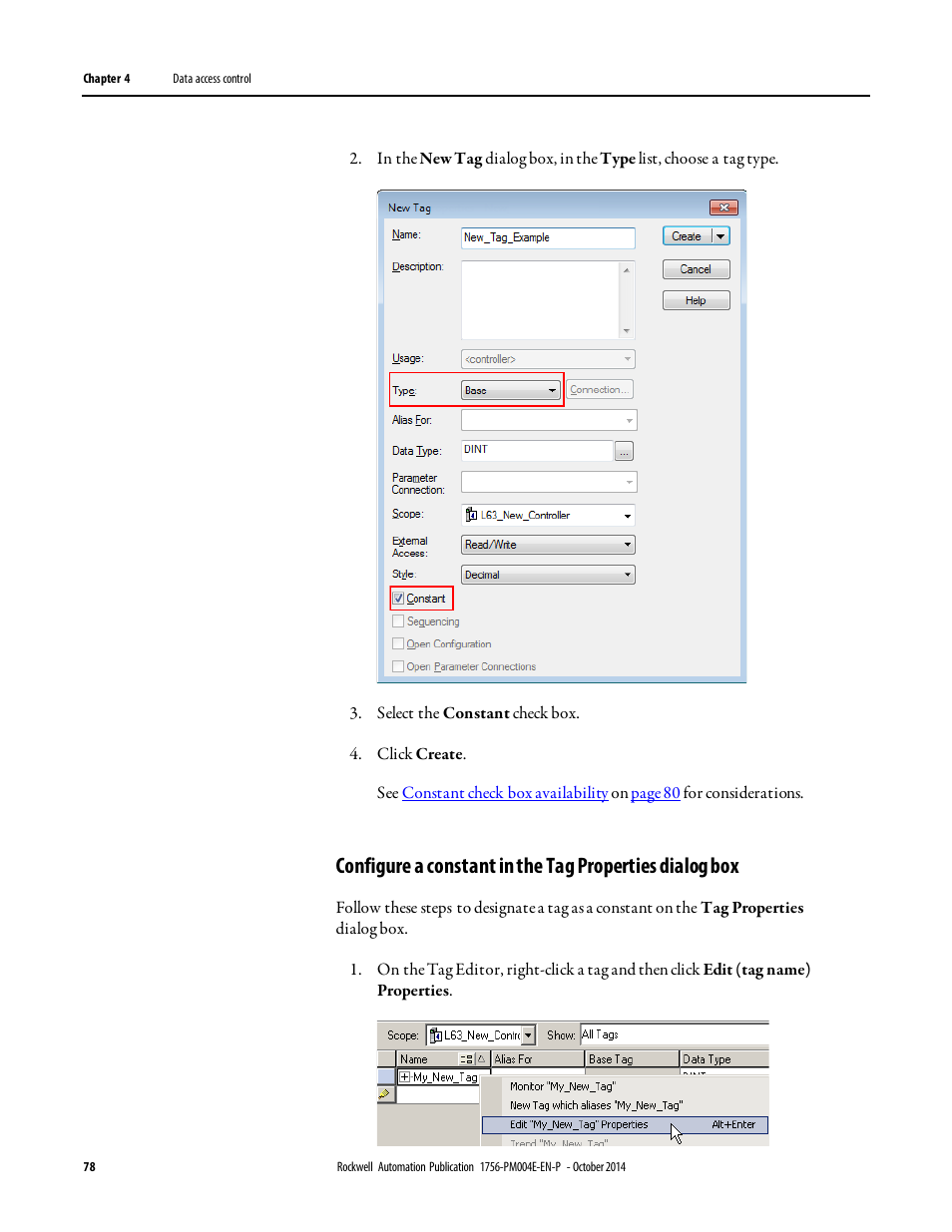 Rockwell Automation Logix5000 Controllers I/O and Tag Data Programming Manual User Manual | Page 78 / 86