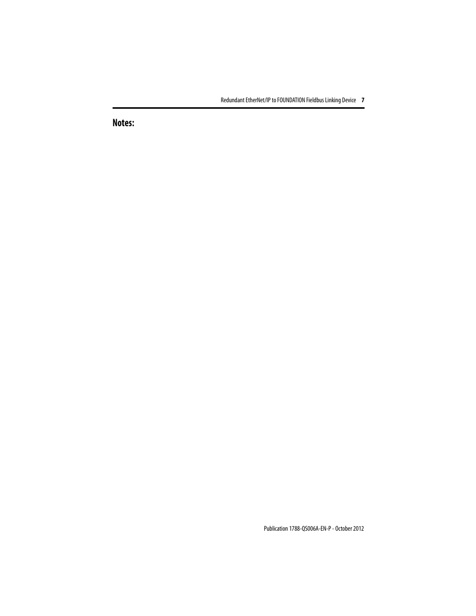 Rockwell Automation 1788-EN2FFR Redundant EtherNet/IP to FOUNDATION Fieldbus Linking Device User Manual | Page 7 / 8