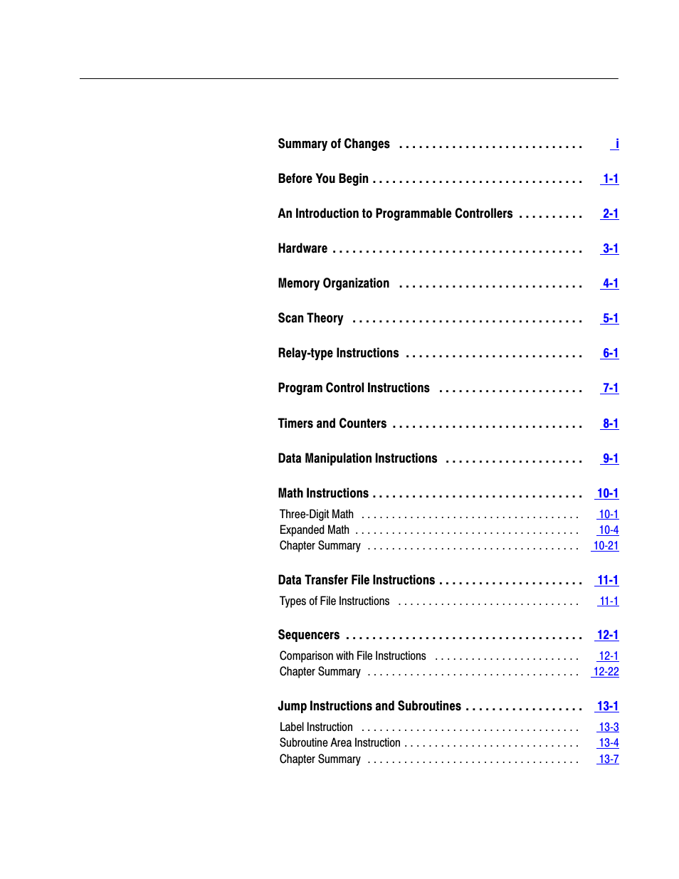 Rockwell Automation 1772-LS_LSP,D17726.8.6 PROG/OPER MANUAL-MINI PLC-2/05 User Manual | Page 10 / 289